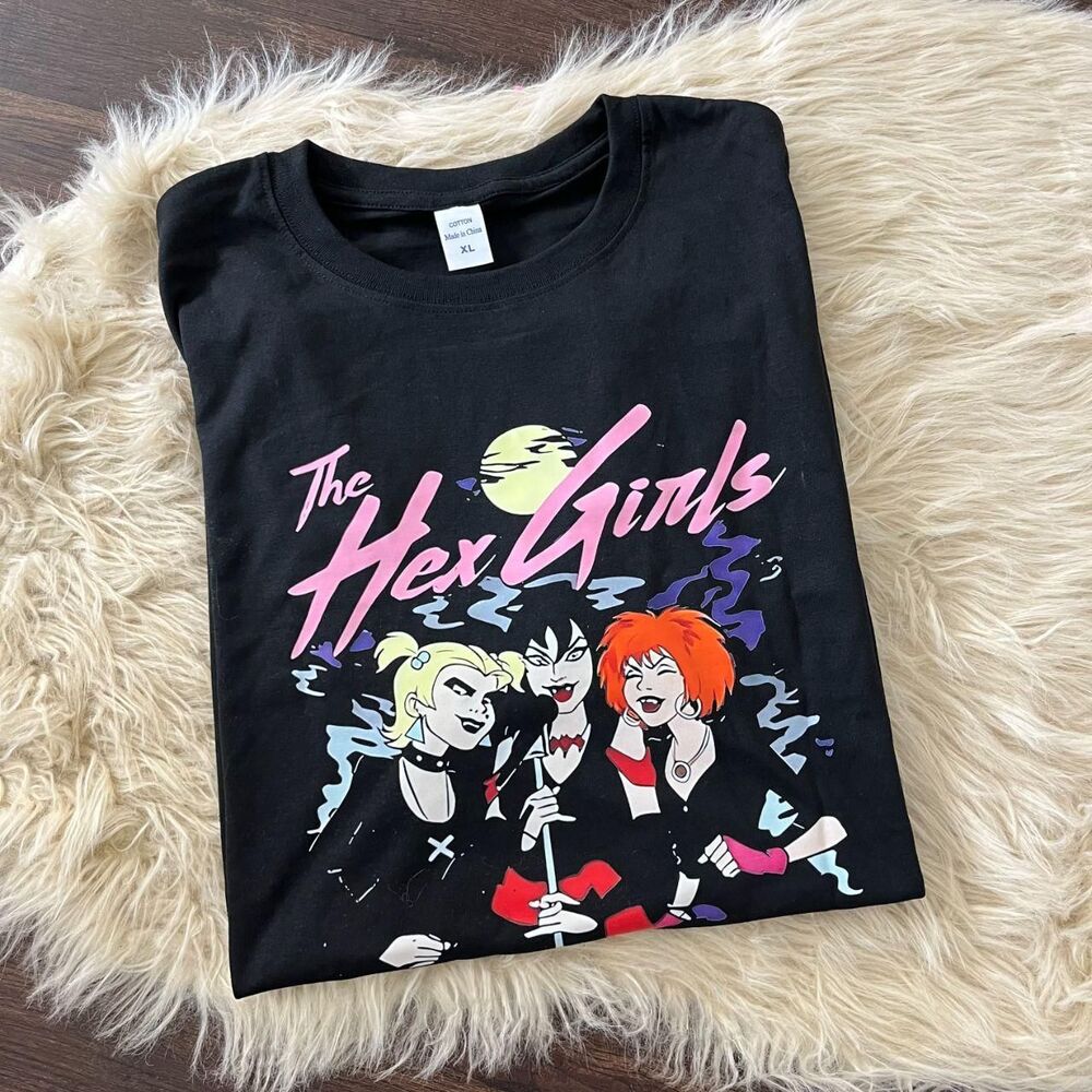 NWOT Black Scooby-Doo gothic rock band The Hex Girls Graphic Tee T-shirt XL